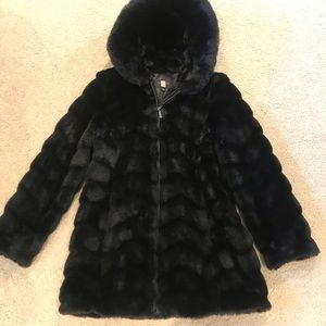Faux fur coat